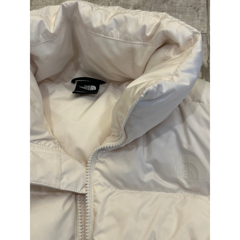 The North Face Womens‎ Cream White Down Puffer Jacket Full Zip Small NF0A3XBY